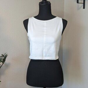 Anchor Blue White Tank Top